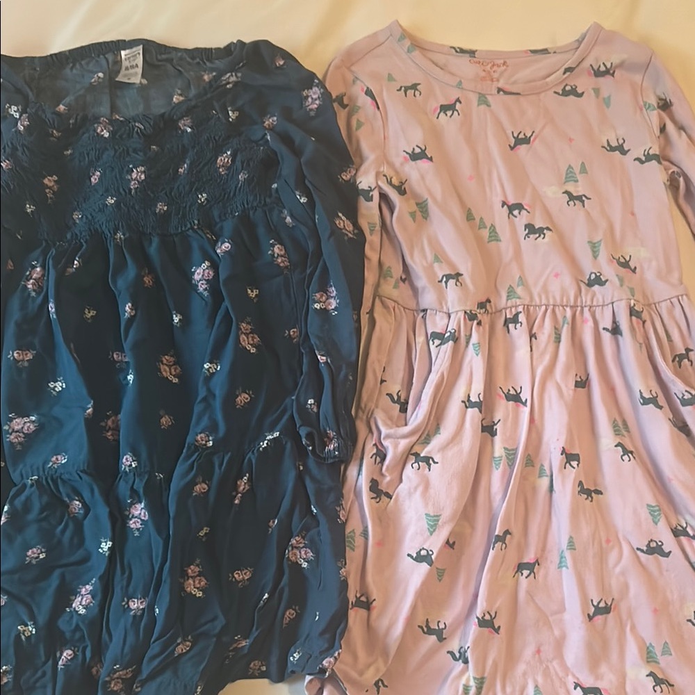 Floral and Unicorn Print Dresses